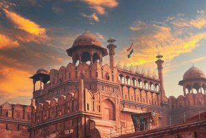 Delhi: Privat sightseeing heldagstur med guide i bil