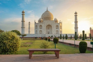 Delhi: Recorrido privado por el Taj Mahal y Agra en tren Gatimaan