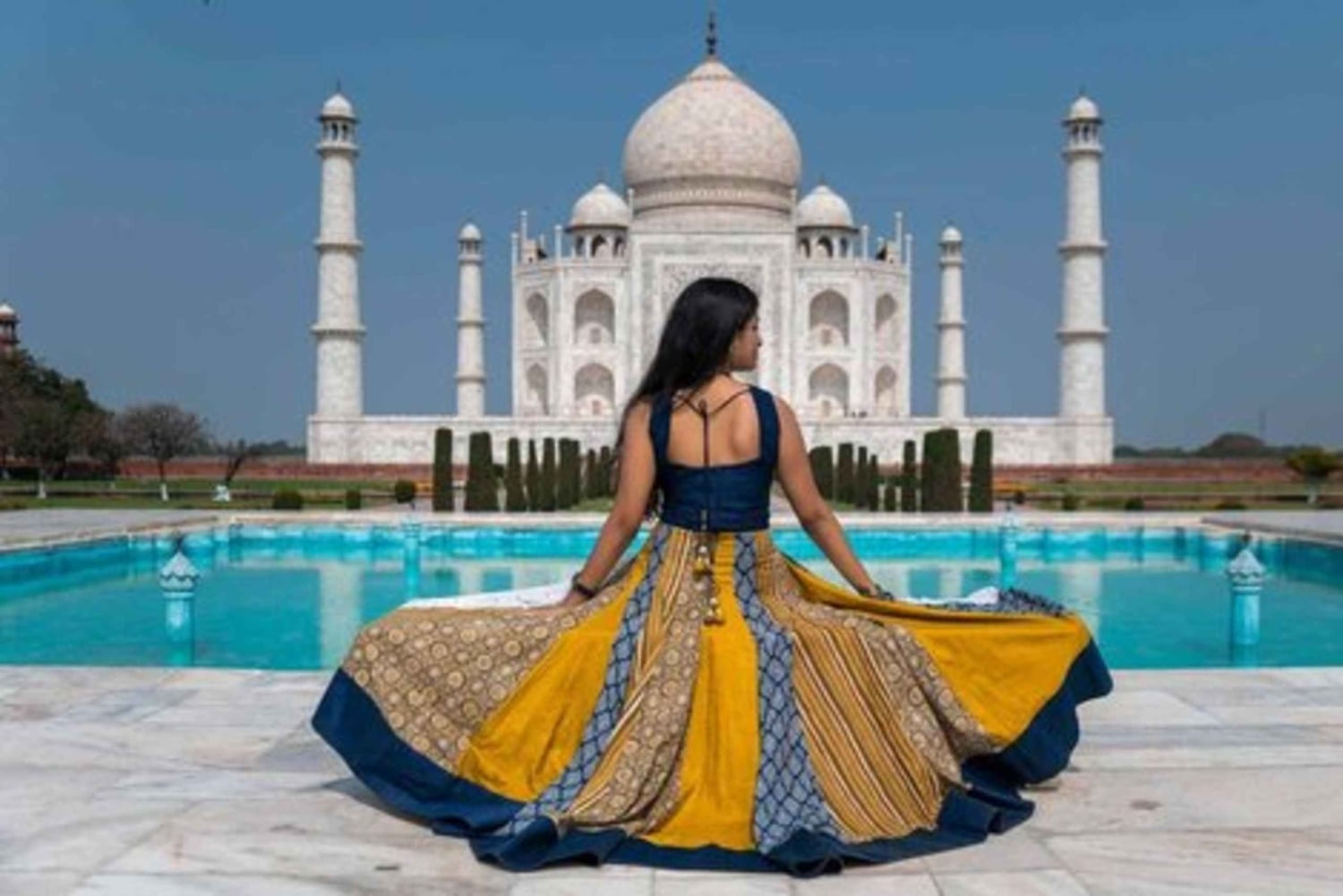 Delhi: dagtrip naar de Taj Mahal en het Agra Fort vanuit Delhi met de auto