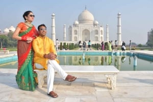 Delhi: Taj Mahal-tour op dezelfde dag met luxe auto en 5★ lunch