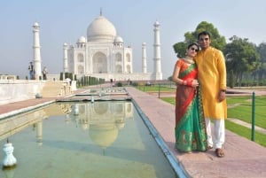 Delhi: Taj Mahal-tour op dezelfde dag met luxe auto en 5★ lunch