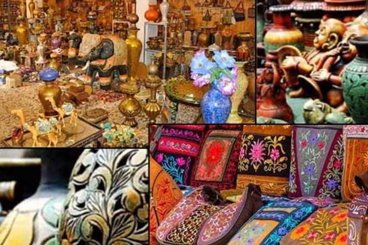 Delhi: tour de compras y comida callejera con guía femenina y coche