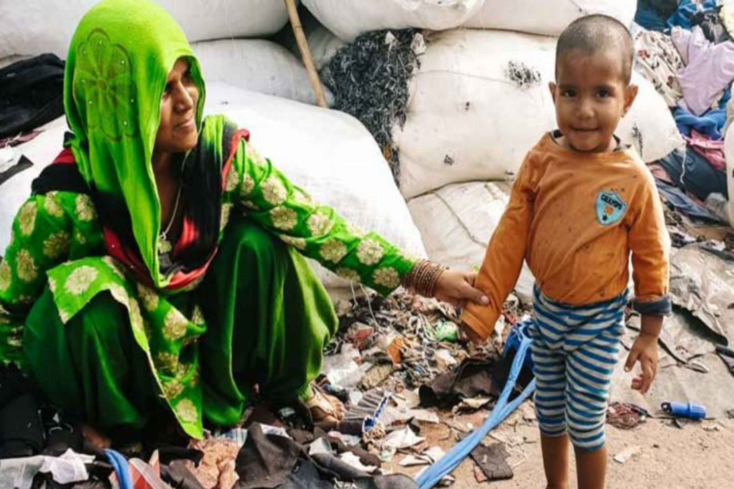 Wandeltocht door de sloppenwijken van Delhi