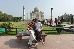 Delhi: Tour per auto van Taj Mahal, olifant en berenreddingscentrum