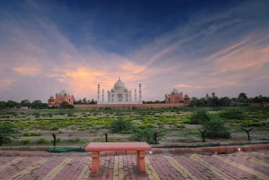 Delhi: Taj Mahal Sunrise Tour djurliv Elefantskydd