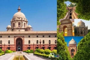 Delhi: privé-stadstour van een halve dag met toegangsbewijzen