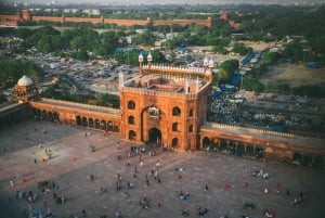 Delhi : visite d'une jounée à pied et en voiture avec guide