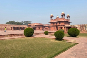 Fatehpur Sikri avec Taj mahal et le fort d'Agra en voiture