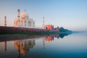 Da Aerocity: Tour dell'alba del Taj Mahal e del Tempio di Lord Shiva