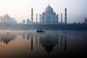 Da Aerocity: Tour dell'alba del Taj Mahal e del Tempio di Lord Shiva