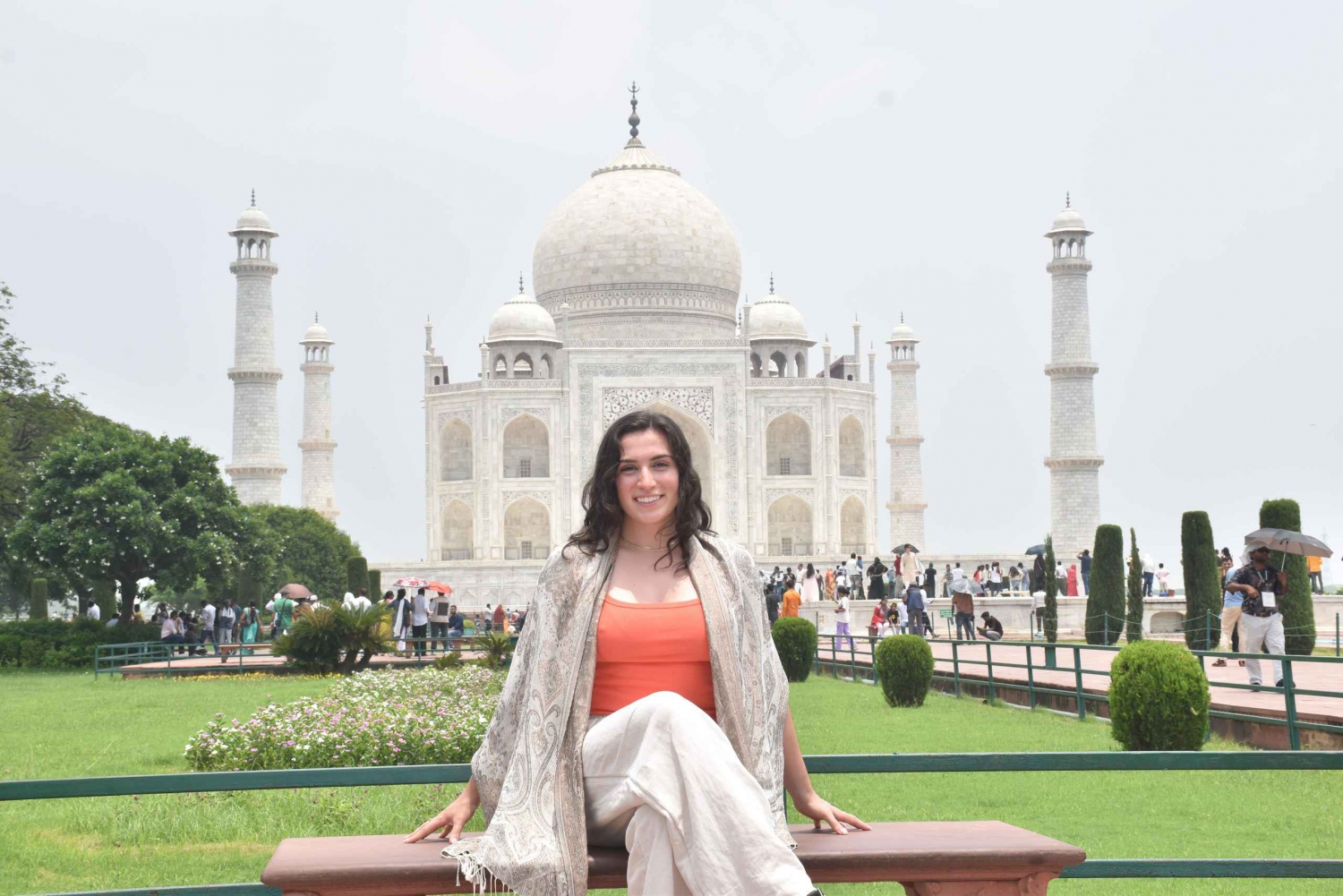 Au départ de Delhi, visite du Taj Mahal au lever du soleil avec conservation des éléphants