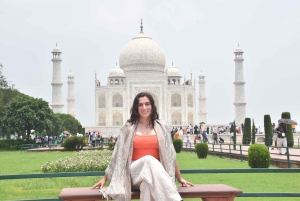 Fra Delhi Taj Mahal solopgangstur med elefantbeskyttelse