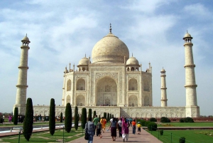 Desde Delhi: excursión de un día guiada al Taj Mahal en tren superrápido