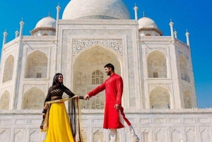 Fra Delhi: Express-tur med tog til Agra Fort og Taj Palace