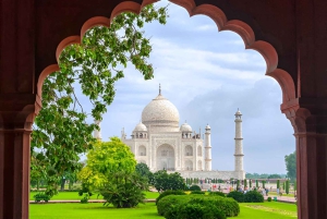 Delhistä: All Inclusive Taj Mahal & Agra -kierros 5*lounaalla