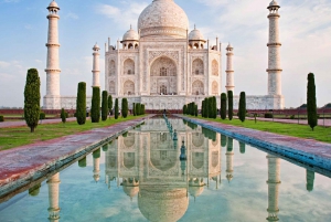 Fra Delhi: All-inclusive Taj Mahal-dagstur med transfer