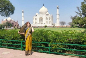 From Delhi: Deluxe Taj Mahal Agra tour by Luxury cars