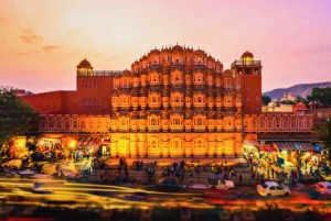 Da Delhi: Tour guidato della città di Jaipur con servizio di prelievo in hotel