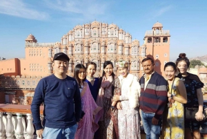 Von Delhi: Jaipur Private Tagestour mit Auto oder Zug