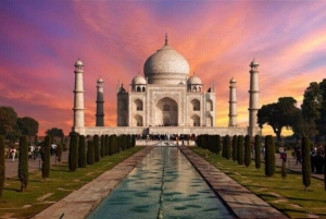 Från Delhi/jaipur:- Sameday Taj Mahal & Agra Tour med bil