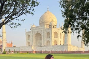 Vanuit Delhi: een luxe tour naar de Taj Mahal met een luxe auto en VIP-toegang