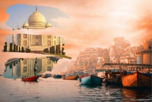 Depuis Delhi : Mathura et Agra Taj Mahal avec visite de Varanasi