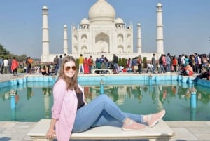 Från Delhi: Övernattningstur till Taj Mahal med supersnabbtåg