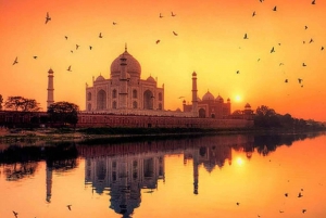 Da Delhi: Tour del Taj Mahal con pernottamento da Delhi