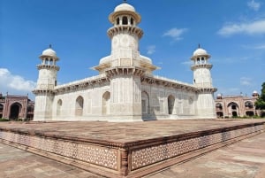 Delhi: Privat tur ved solopgang til Taj Mahal og elefantreservat