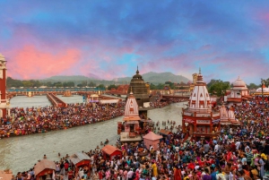 Från Delhi: Privat dagsutflykt till Haridwar och Rishikesh