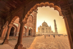 Fra Delhi: Privat dagstur til Taj Mahal med Agra Fort