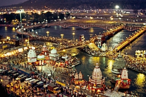 Fra Delhi: Privat guidet dagsudflugt til Haridwar & Rishikesh