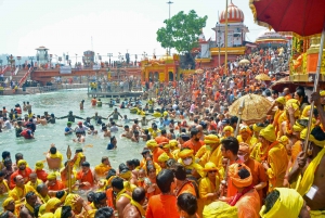 Da Delhi: Escursione guidata privata di un giorno a Haridwar e Rishikesh