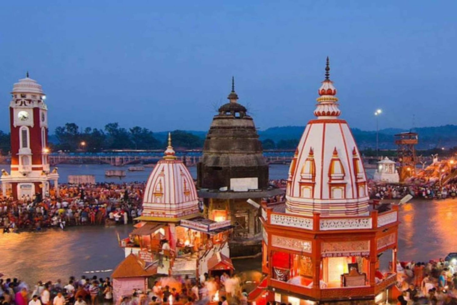 Vanuit Delhi: privétour met gids door Haridwar en Rishikesh