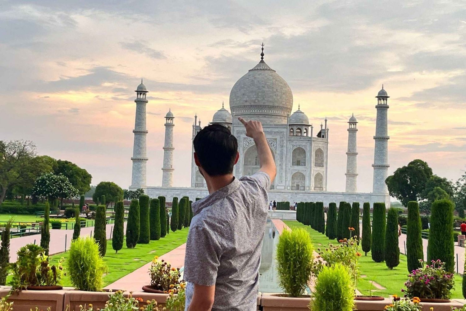 Au départ de Delhi : excursion privée d'une journée en voiture au Taj Mahal et à Agra