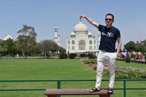 Au départ de Delhi : excursion privée d'une journée en voiture au Taj Mahal et à Agra