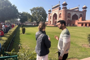 Depuis Delhi : Excursion privée d'une journée au Taj Mahal, au Fort d'Agra et au Baby Taj