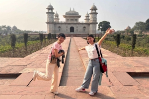 Depuis Delhi : Excursion privée d'une journée au Taj Mahal, au Fort d'Agra et au Baby Taj