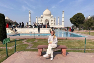 Depuis Delhi : Excursion privée d'une journée au Taj Mahal, au Fort d'Agra et au Baby Taj