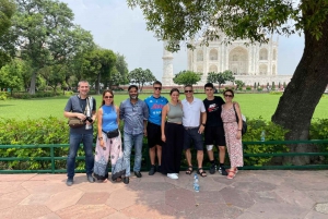 Depuis Delhi : Excursion privée d'une journée au Taj Mahal, au Fort d'Agra et au Baby Taj