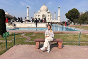 Depuis Delhi : Excursion privée d'une journée au Taj Mahal, au Fort d'Agra et au Baby Taj