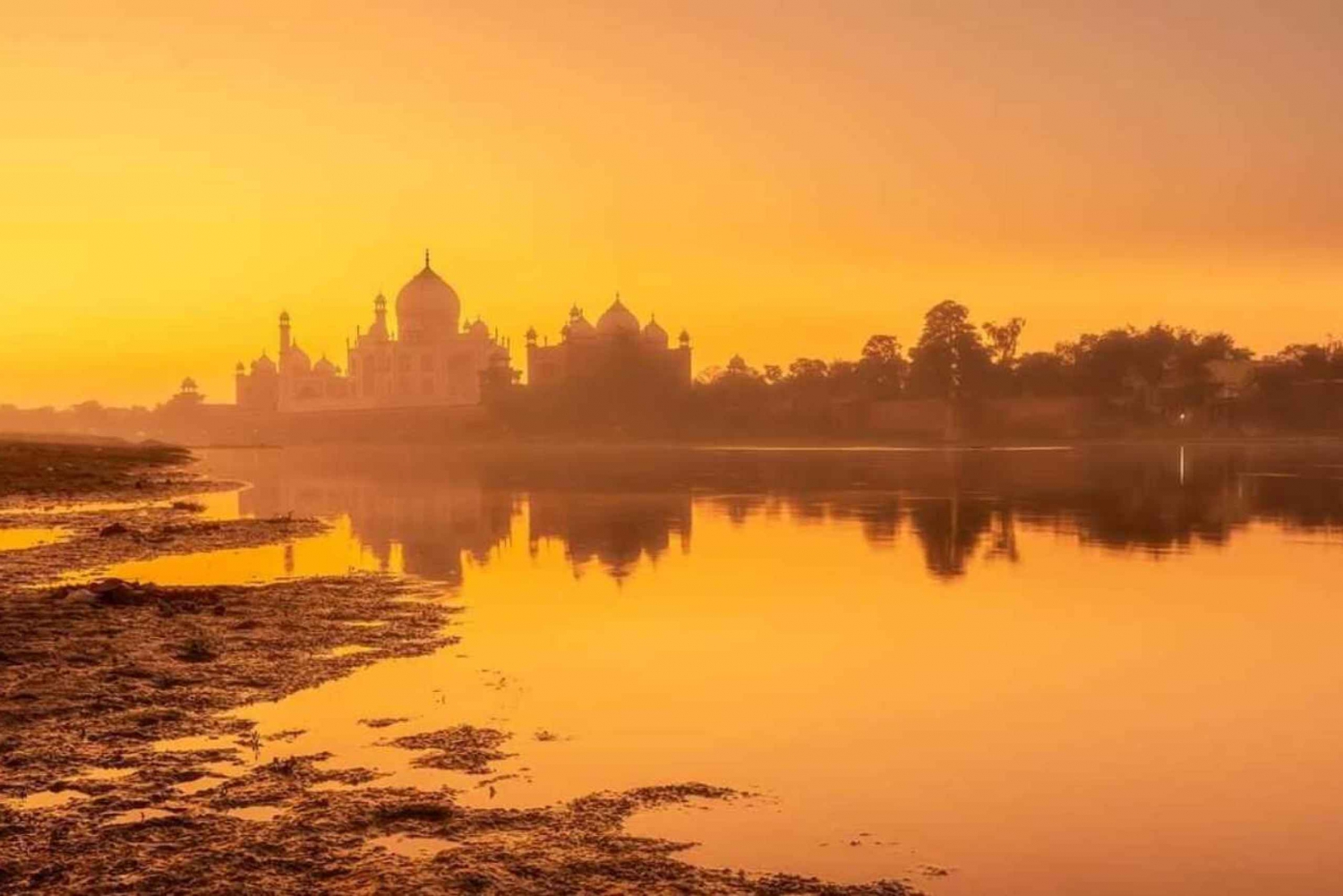 De Délhi: Excursão particular ao Taj Mahal e ao Forte de Agra ao nascer do sol