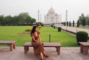 Från Delhi: Privat Taj Mahal och Agra-tur med snabbtåg