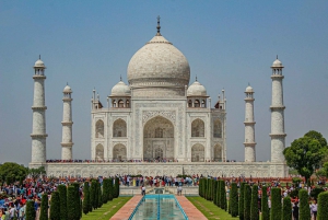 Au départ de Delhi : excursion privée au lever du soleil sur le Taj Mahal et au fort d'Agra