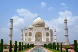 Au départ de Delhi : excursion privée au lever du soleil sur le Taj Mahal et au fort d'Agra