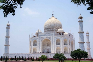 Depuis Delhi : visite du Taj Mahal et d'Agra le même jour avec promenade en bateau