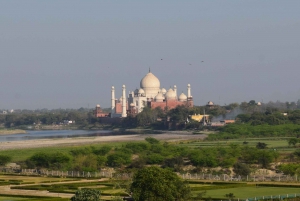 Fra Delhi: Taj Mahal & Agra-tur samme dag med bådtur