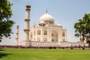 Depuis Delhi : visite du Taj Mahal et d'Agra le même jour avec promenade en bateau