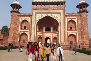 Vanuit Delhi: Taj Mahal-tour op dezelfde dag met de auto met chauffeur