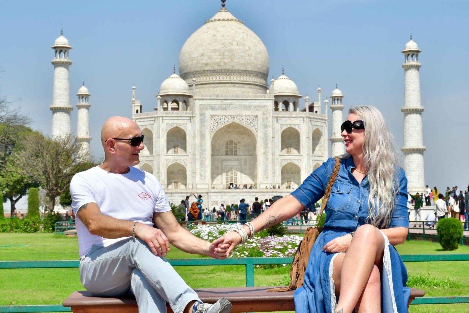 Fra Delhi: Dagsudflugt til Taj Mahal med Indiens hurtigste tog
